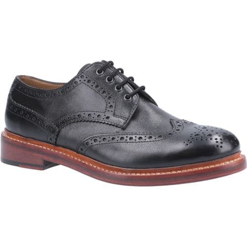 Cotswold Quenington Leather Lace Mens Shoes Black